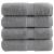 Prosoape de baie premium SOLUND, 4 buc., gri, 30 x 30 cm, 600 g/m² GartenMobel Dekor