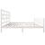 Cadru de pat Super King, alb, 180x200 cm, lemn masiv de pin GartenMobel Dekor
