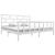 Cadru de pat Super King, alb, 180x200 cm, lemn masiv de pin GartenMobel Dekor