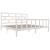 Cadru de pat Super King, alb, 180x200 cm, lemn masiv de pin GartenMobel Dekor