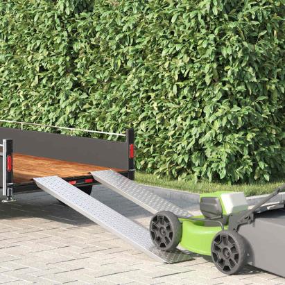 Rampă de Încărcare Argintiu 159 x 23 x 5 cm Oțel Galvanizat GartenMobel Dekor