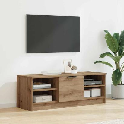 Cabinet TV Stejar Artizanal 102 x 35 x 36,5 cm Lemn compozit GartenMobel Dekor