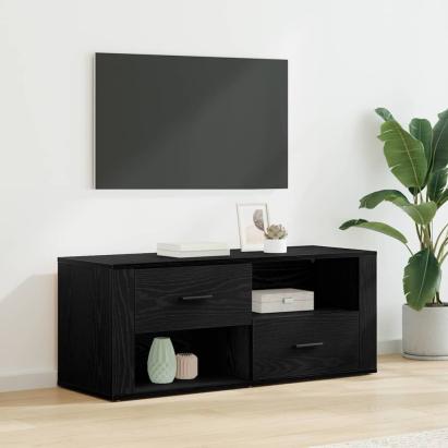 Cabinet TV Stejar Negru 100 x 35 x 40 cm Lemn compozit GartenMobel Dekor