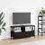 Cabinet TV Stejar Negru 90 x 33 x 45 cm Lemn ingineresc și oțel GartenMobel Dekor