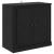 Bufet Stejar Negru 70 x 35,5 x 67,5 cm Lemn compozit GartenMobel Dekor