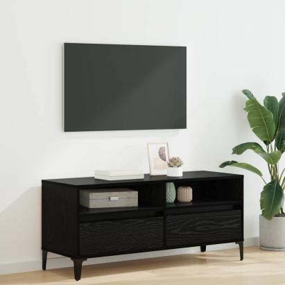Cabinet TV cu sertar Stejar Negru 100 x 34,5 x 44,5 cm GartenMobel Dekor