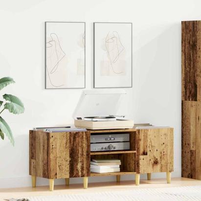 Dulap pentru discuri de vinil Lemn Vechi 121 x 38 x 48 cm GartenMobel Dekor