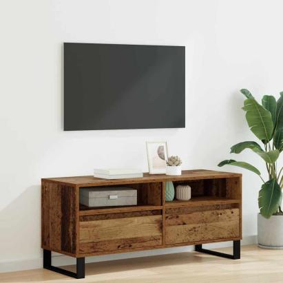 Cabinet TV cu sertar Lemn Vechi 100 x 34,5 x 44,5 cm GartenMobel Dekor