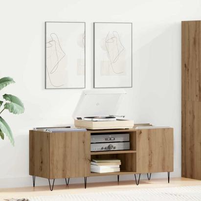 Dulap pentru discuri de vinil Stejar Artizanal 121 x 38 x 48 cm GartenMobel Dekor