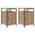 Dulap de noapte 2 pcs Stejar Artizanal 40 x 42 x 60cm GartenMobel Dekor