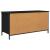 Cabinet TV Stejar Negru 100 x 40 x 50 cm Lemn compozit GartenMobel Dekor