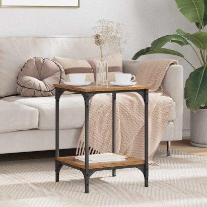 Masă de cafea Lemn Vechi 40 x 40 x 55 cm Lemn compozit GartenMobel Dekor