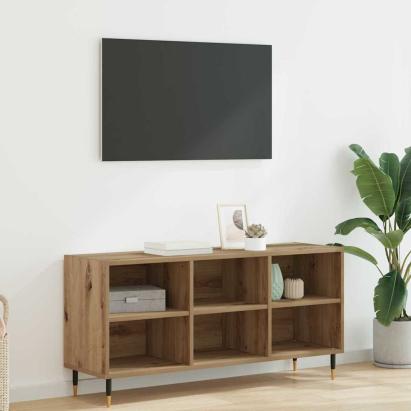 Cabinet TV Stejar Artizanal 103,5 x 30 x 50 cm Lemn compozit GartenMobel Dekor