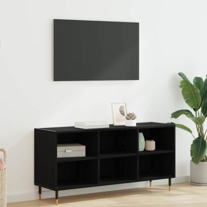 Cabinet TV Stejar Negru 103,5 x 30 x 50 cm Lemn compozit GartenMobel Dekor