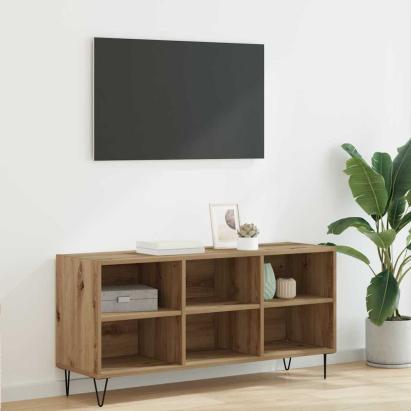 Cabinet TV Stejar Artizanal 103,5 x 30 x 50 cm Lemn compozit GartenMobel Dekor