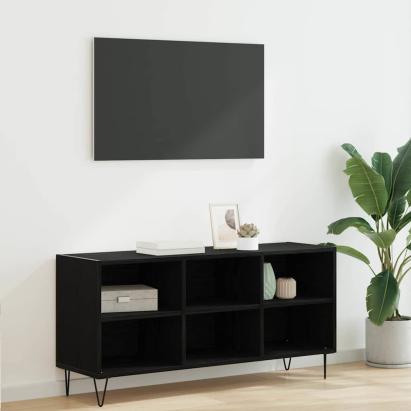 Cabinet TV Stejar Negru 103,5 x 30 x 50 cm Lemn compozit GartenMobel Dekor