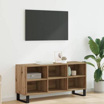 Cabinet TV Stejar Artizanal 103,5 x 30 x 50 cm Lemn compozit GartenMobel Dekor