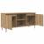 Cabinet TV Stejar Artizanal 104 x 35 x 50 cm Lemn compozit GartenMobel Dekor