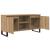 Cabinet TV Stejar Artizanal 104 x 35 x 50 cm Lemn compozit GartenMobel Dekor