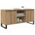 Cabinet TV Stejar Artizanal 104 x 35 x 50 cm Lemn compozit GartenMobel Dekor
