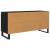 Cabinet TV Stejar Negru 104 x 35 x 50 cm Lemn compozit GartenMobel Dekor