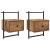 Dulap de noapte 2 pcs Lemn Vechi 35 x 30 x 51 cm Lemn compozit GartenMobel Dekor