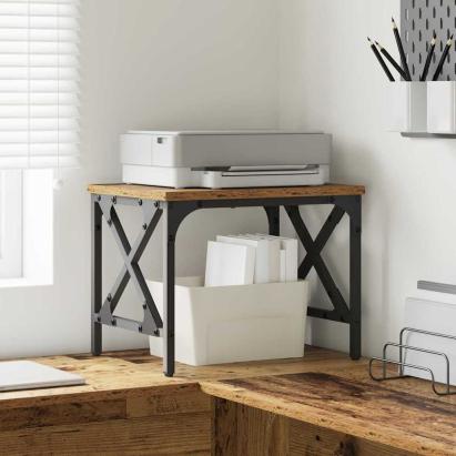 Suport pentru imprimantă Ajustabil Lemn Vechi 40 x 30 x 31 cm GartenMobel Dekor