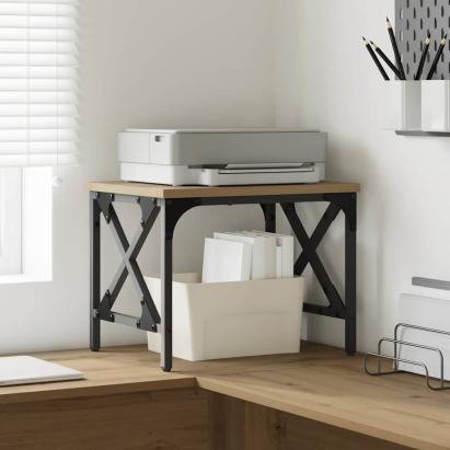 Suport pentru imprimantă Stejar Artizanal 40 x 30 x 31 cm GartenMobel Dekor