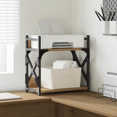 Suport pentru imprimantă Stejar Artizanal 40 x 20 x 40 cm GartenMobel Dekor