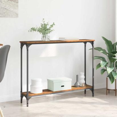 Masă de consolă Lemn Vechi 102 x 23 x 15.5 cm Lemn compozit GartenMobel Dekor