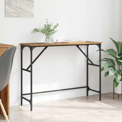 Masă de consolă Lemn Vechi 100 x 32 x 75 cm Lemn compozit GartenMobel Dekor