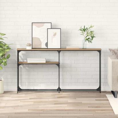 MasaConsole Stejar Artizanal 145 x 22,5 x 75 cm Lemn compozit GartenMobel Dekor