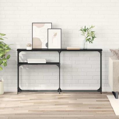 MasaConsole Stejar negru 145x22.5x75cm Lemn compozit GartenMobel Dekor