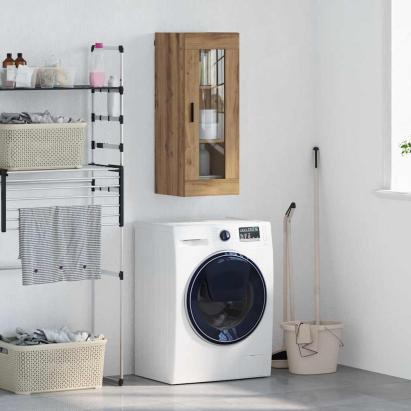 Dulap montat pe perete Stejar Artizanal 34,5 x 34 x 90 cm GartenMobel Dekor