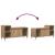 Cabinet TV Stejar Artizanal 100 x 35 x 55 cm Lemn compozit GartenMobel Dekor