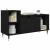 Cabinet TV Stejar Negru 100 x 35 x 55 cm Lemn compozit GartenMobel Dekor
