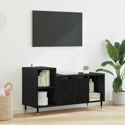 Cabinet TV Stejar Negru 100 x 35 x 55 cm Lemn compozit GartenMobel Dekor