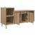 Cabinet TV Stejar Artizanal 100 x 35 x 55 cm Lemn compozit GartenMobel Dekor