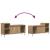Cabinet TV Stejar Artizanal 100 x 35 x 55 cm Lemn compozit GartenMobel Dekor