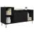 Cabinet TV Stejar Negru 100 x 35 x 55 cm Lemn compozit GartenMobel Dekor