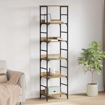 Raft pentru cărți Stejar Artizanal 50 x 33 x 188,5 cm GartenMobel Dekor