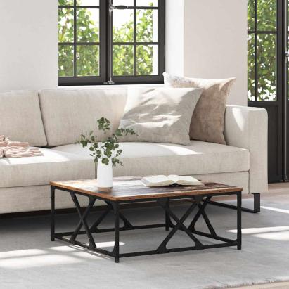 Masă de cafea Lemn vechi 70 x 70 x 30 cm Lemn compozit GartenMobel Dekor