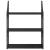 Raft de perete Stejar Negru 60 x 21 x 78,5 cm Lemn compozit GartenMobel Dekor