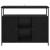 Bufet Stejar Negru 100 x 35 x 80 cm Lemn compozit GartenMobel Dekor