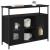 Bufet Stejar Negru 100 x 35 x 80 cm Lemn compozit GartenMobel Dekor