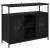 Bufet Stejar Negru 100 x 35 x 80 cm Lemn compozit GartenMobel Dekor