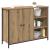 Bufet Stejar Artizanal 100 x 33 x 75 cm Lemn compozit GartenMobel Dekor