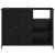 Bufet Stejar Negru 100 x 33 x 75 cm Lemn compozit GartenMobel Dekor