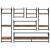 Set rafturi de perete cu raft 6 pcs Lemn Vechi 100 x 25 x 30 cm GartenMobel Dekor