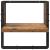 Set rafturi de perete cu raft 4 pcs Lemn Vechi 65 x 25 x 30 cm GartenMobel Dekor